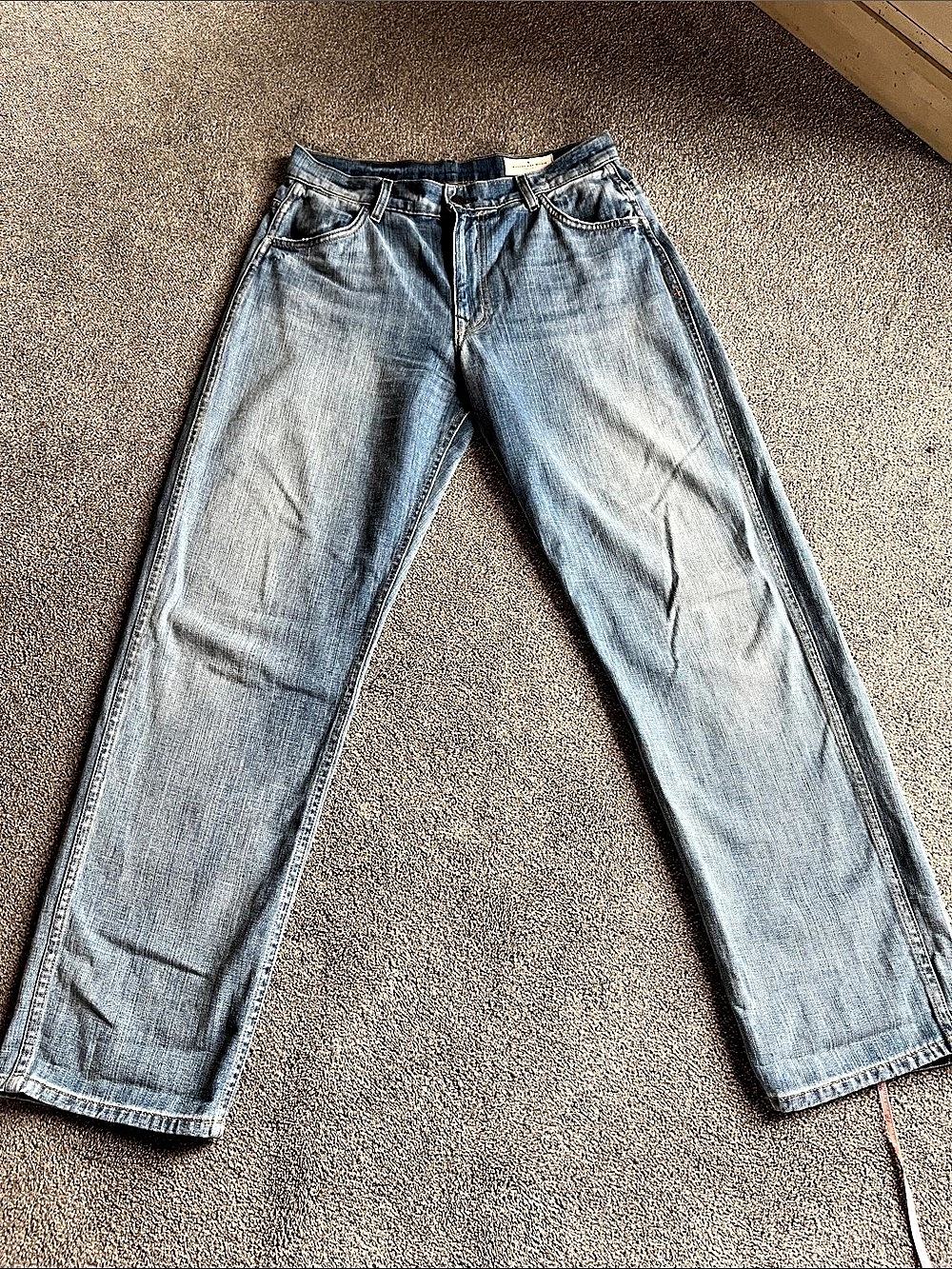 Imogene and Willie Jane Lancaster Straight Leg Blue Jeans